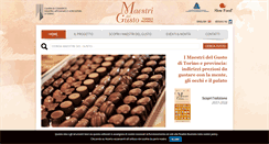 Desktop Screenshot of maestridelgustotorino.com