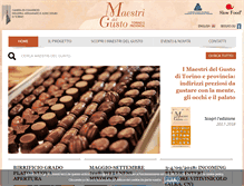 Tablet Screenshot of maestridelgustotorino.com